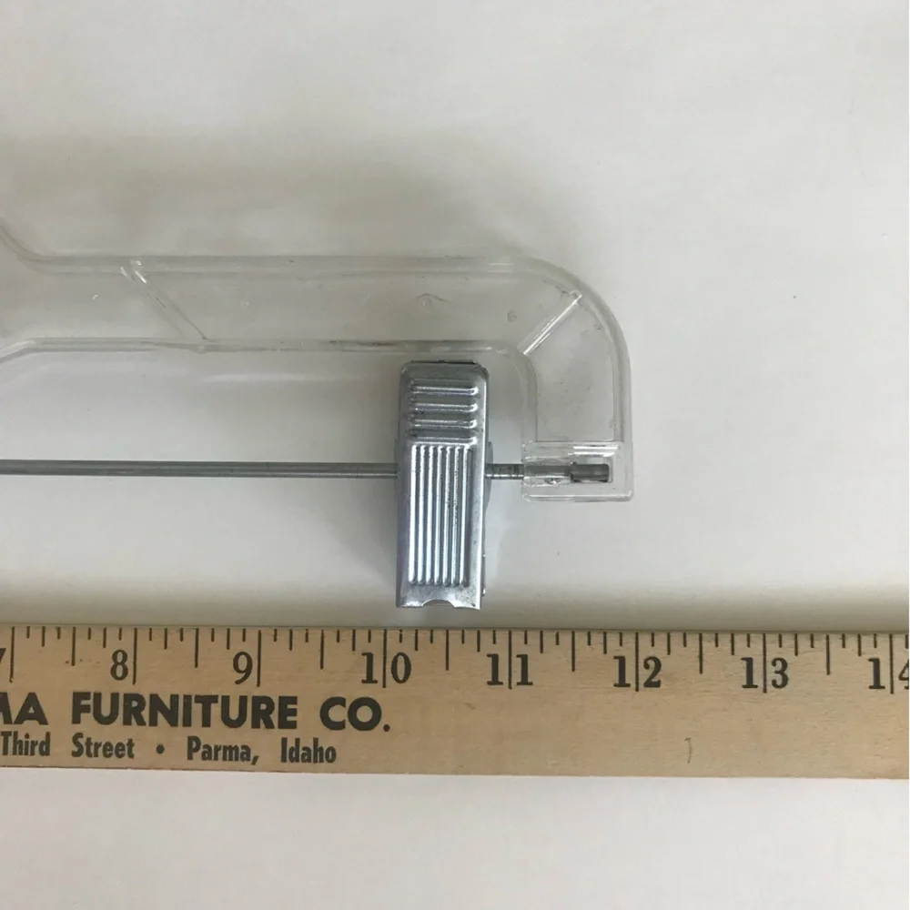 14” Clear Plastic Hangers w/Clips for hanging Skirts/Pants/Slacks. Bundle of 17! - Picture 3 of 5